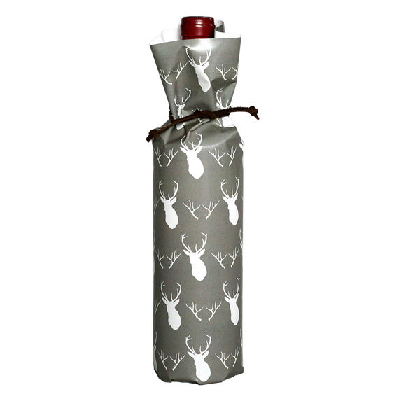 Bottle Wraps - Grey Antlers (Qty 4)