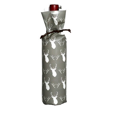 Bottle Wraps - Grey Antlers (Qty 4)