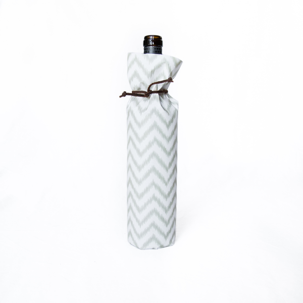Bottle Wraps - Grey Chevron (Qty 4)