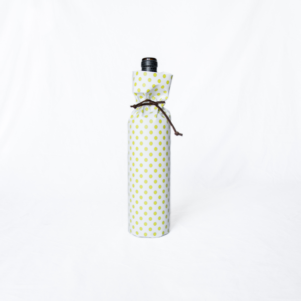 Bottle Wraps - Polka Dot - Grellow (Qty 4)