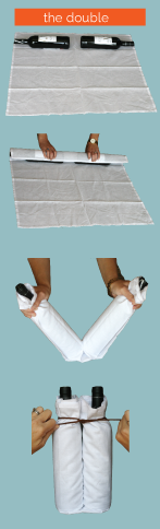 BEST VALUE: Flour Sack Bottle Wrap - A kitchen towel for later! (Qty 12)