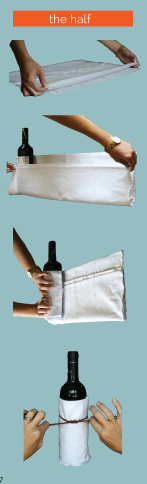 BEST VALUE: Flour Sack Bottle Wrap - A kitchen towel for later! (Qty 12)
