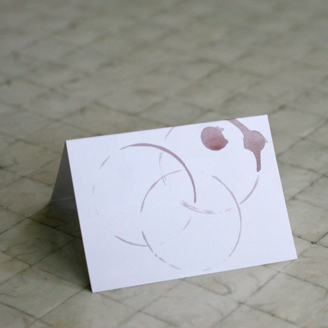 Folding Cards - Wine Stain (Qty 15)